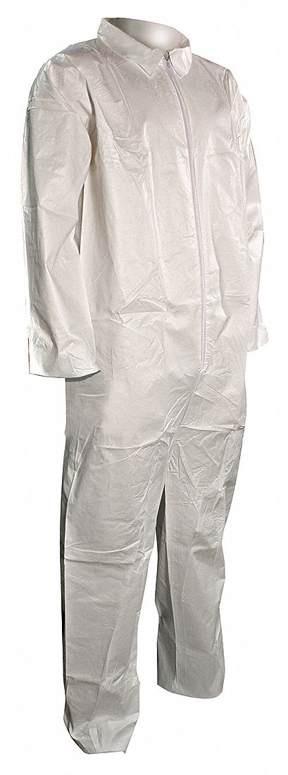 Collared Coveralls White 3XL PK25