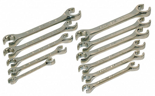 Flare Nut Wrench Set 11 Pieces 6 Pts