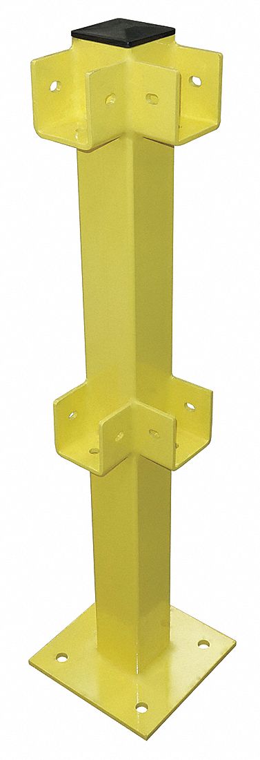 Corner Post 45 in Yellow Steel
