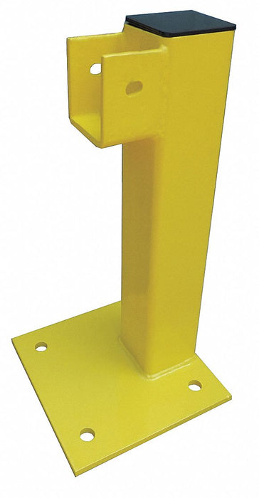 Flush End Post 21 in Yellow Steel