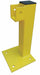 Flush End Post 21 in Yellow Steel