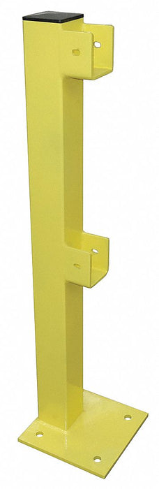 Flush End Post 45 in Yellow Steel