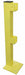 Flush End Post 45 in Yellow Steel