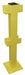 Intermediate Post 45 in Yellow Steel