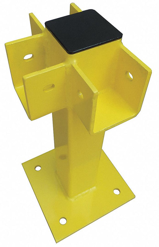 Three Way Post 21 in Yellow Steel