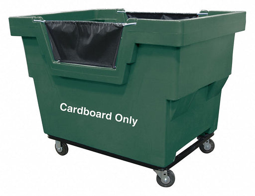 J6303 Cube Truck HDPE Green 23.6 cu ft.