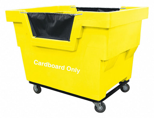 J6303 Cube Truck HDPE Yellow 23.6 cu ft.