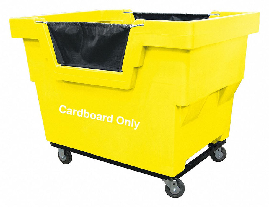 J6303 Cube Truck HDPE Yellow 23.6 cu ft.