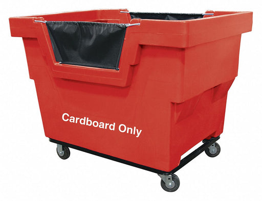 J6303 Cube Truck HDPE Red 23.6 cu ft.
