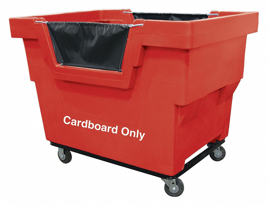 J6303 Cube Truck HDPE Red 23.6 cu ft.