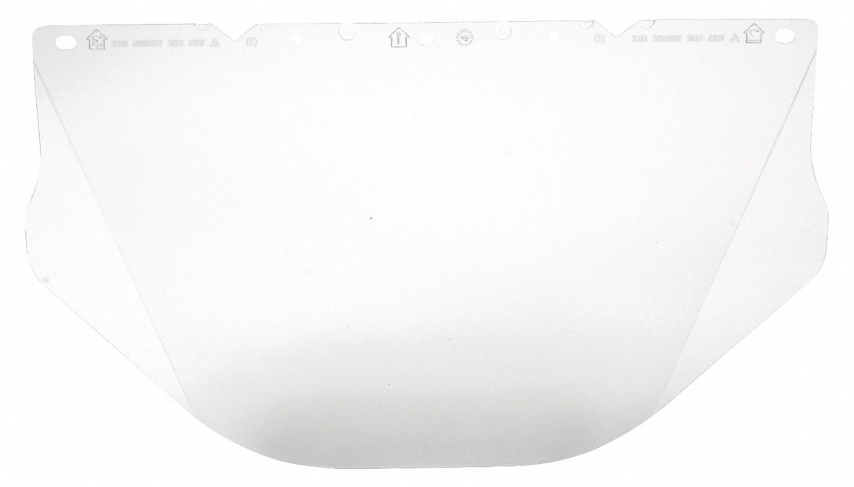 Visor Polycarb Clear 9-1/2x17 In