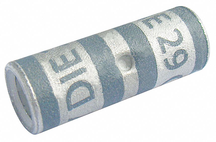 Open Barrel Splice Gray Copper 35 kV