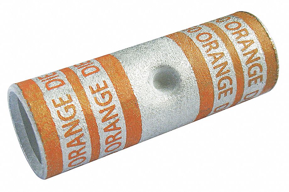 OpenBarrelSplice Orange Copper 35kV