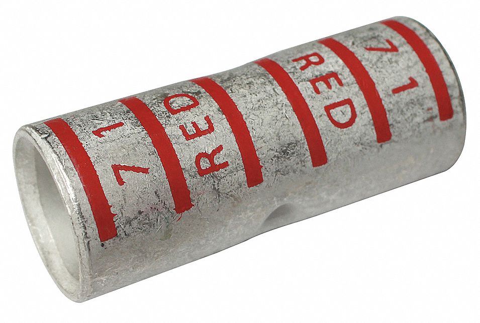 Open Barrel Splice Red Copper 35 kV