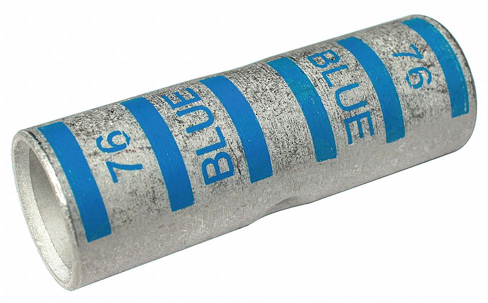 Open Barrel Splice Blue Copper 35 kV