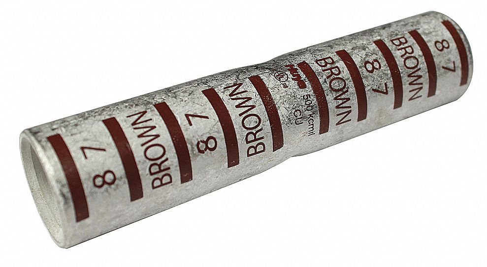 Open Barrel Splice Brown Copper 35 kV