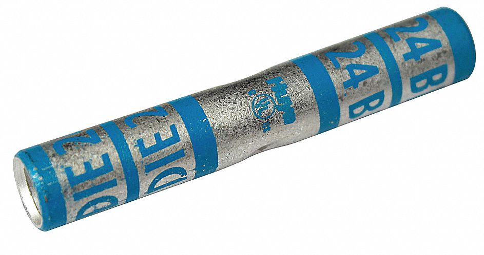 Open Barrel Splice Blue Copper 35 kV