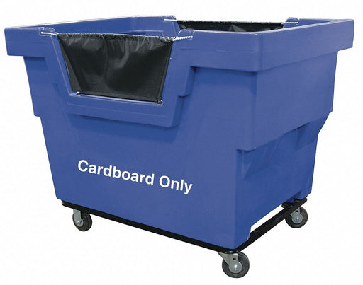 J6303 Cube Truck HDPE Blue 23.6 cu ft.