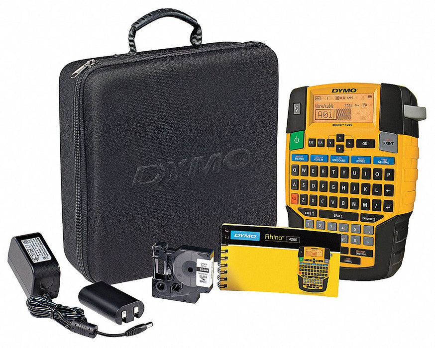 Label Printer Yellow/Black Plastic