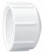Cap 1 1/2 in Schedule 40 FNPT White