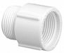 PVC Straight 1/2 in NPT 1/2 in NPT