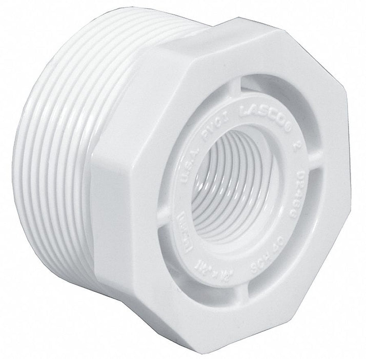 PVC Bushing 1/2 in NPT 1/2 in NPT