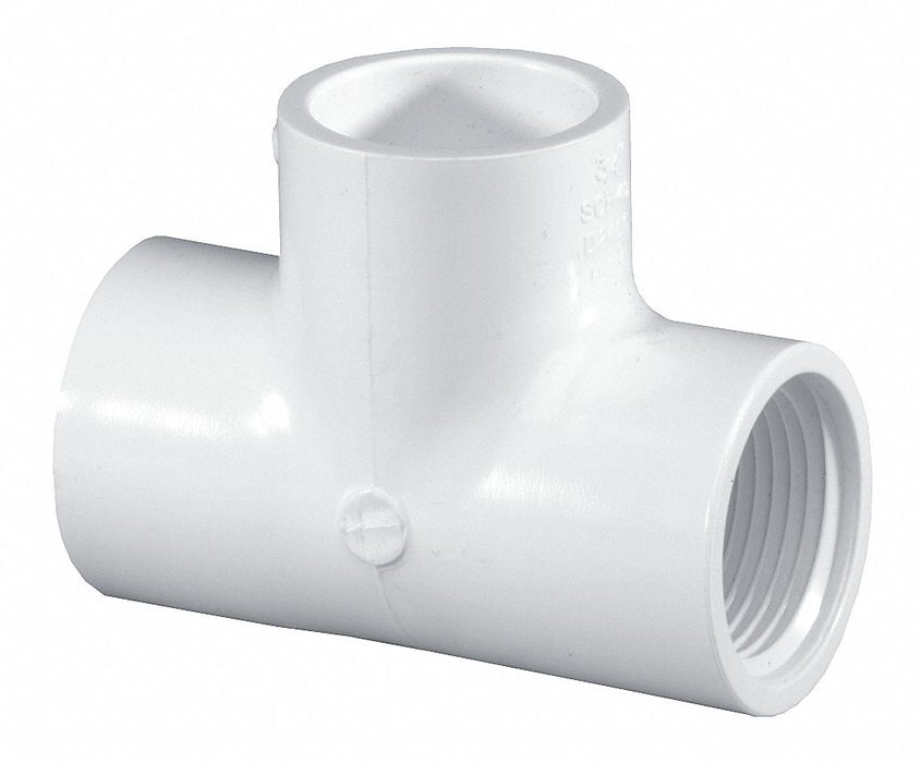 PVC Tee 3/4inSocket 3/4inNPT 3/4inSocket