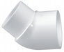 PVC 45 Elbow 2 1/2 in 2 1/2 in