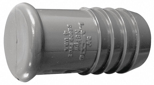 Straight Plug 2  Insert Gray 500 PSI