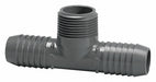 PVC Tee 1 in Barbed 1 in Barbed  NPT