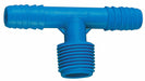 Tee Acetal Barbed1/2 1/2 MNPT1/2 PK100