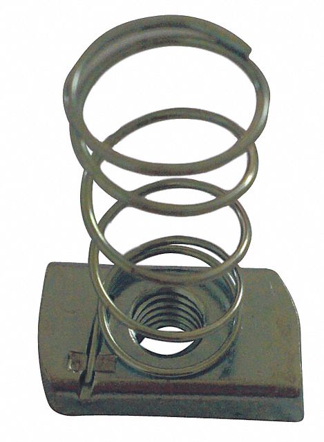 Channel Nut w/Spring Galvanized Steel