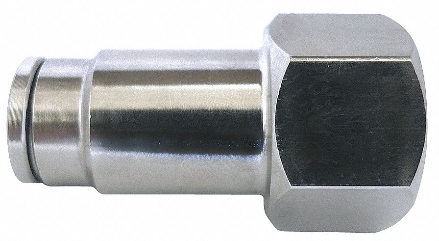 Strt Brass Push-Fit1/8in FNPT1/4in