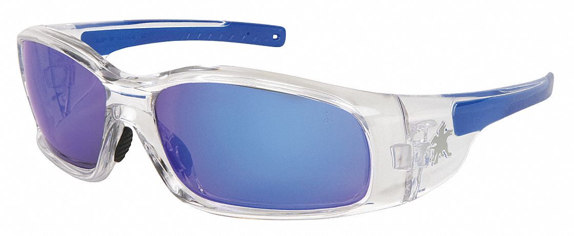 Safety Glasses Blue Mirror
