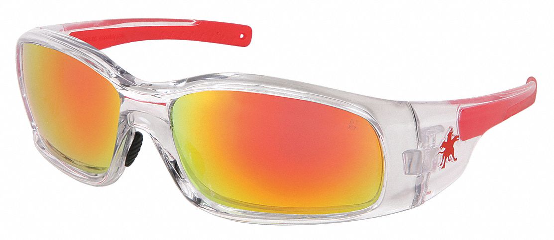 Safety Glasses Red/Fire Mirror