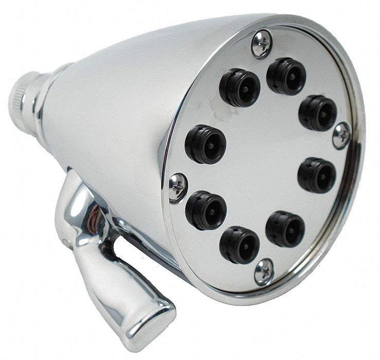 Shower Head Polished Chrome 3-1/2 In Dia