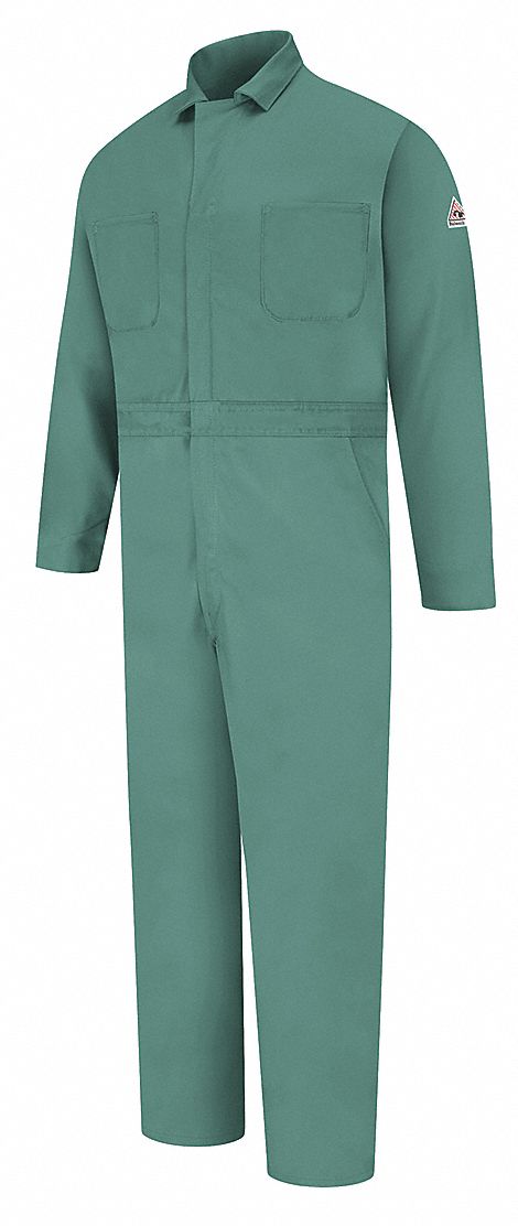 Flame-Resistant Coverall Lght Green XL