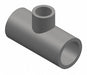 PVC Tee 8inSocket 6inSocket 8inSocket