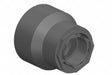 PVC Coupling Body 8 in 4 in