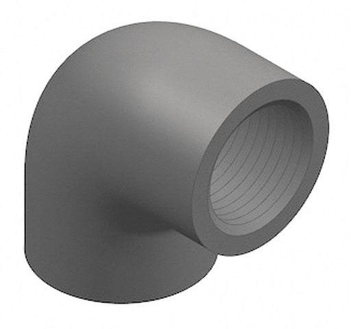 90 Elbow 3/8 in FNPT Schedule 80 Gray