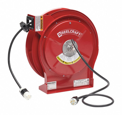Extension Cord Reel Red 50 ft 12 AWG