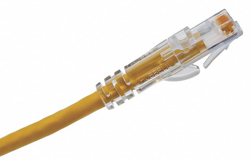 M3400 Patch Cord Cat 6A Clear Boot Yellow 7ft.