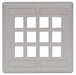 Plate 12 Ports Office White Flush