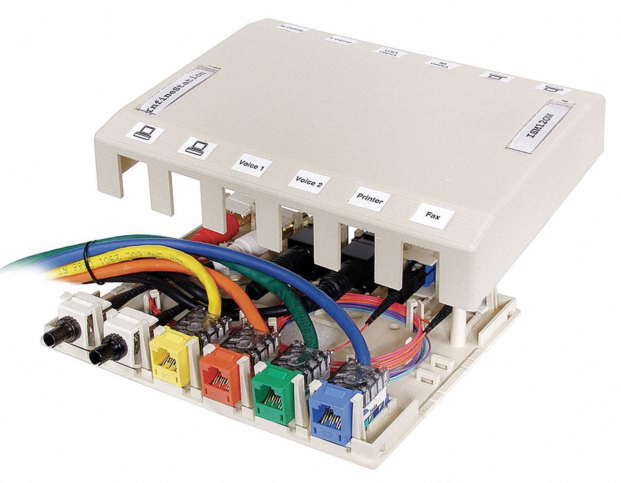 Surface Mount Box 12 Ports Office White