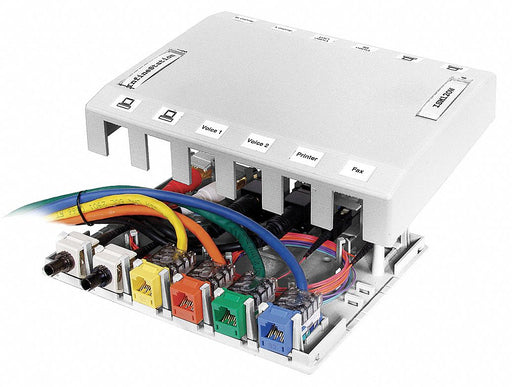 Surface Mount Box 12 Ports White