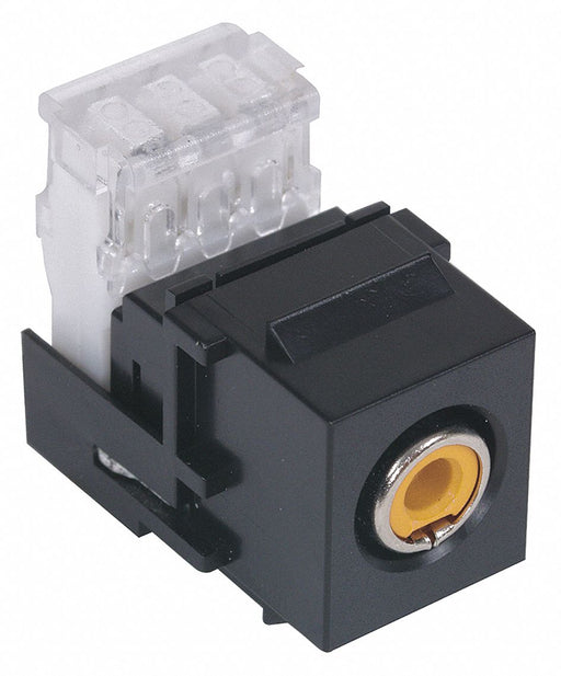Snap Fit Connector Yellow/Black RCA