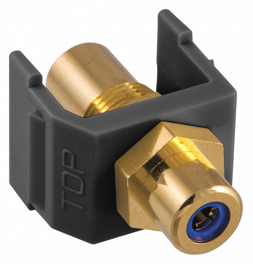 Inline Coupler RCA Duplex Black