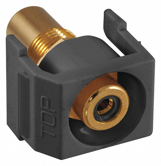 Inline Coupler RCA Duplex Black
