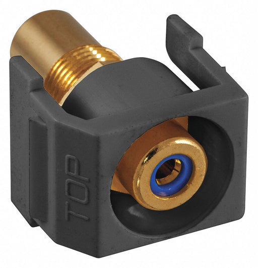 Inline Coupler RCA Duplex Black