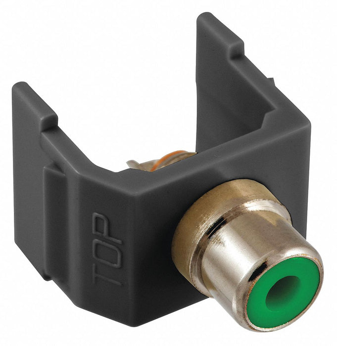 Keystone Jack 0.8125 in H Black